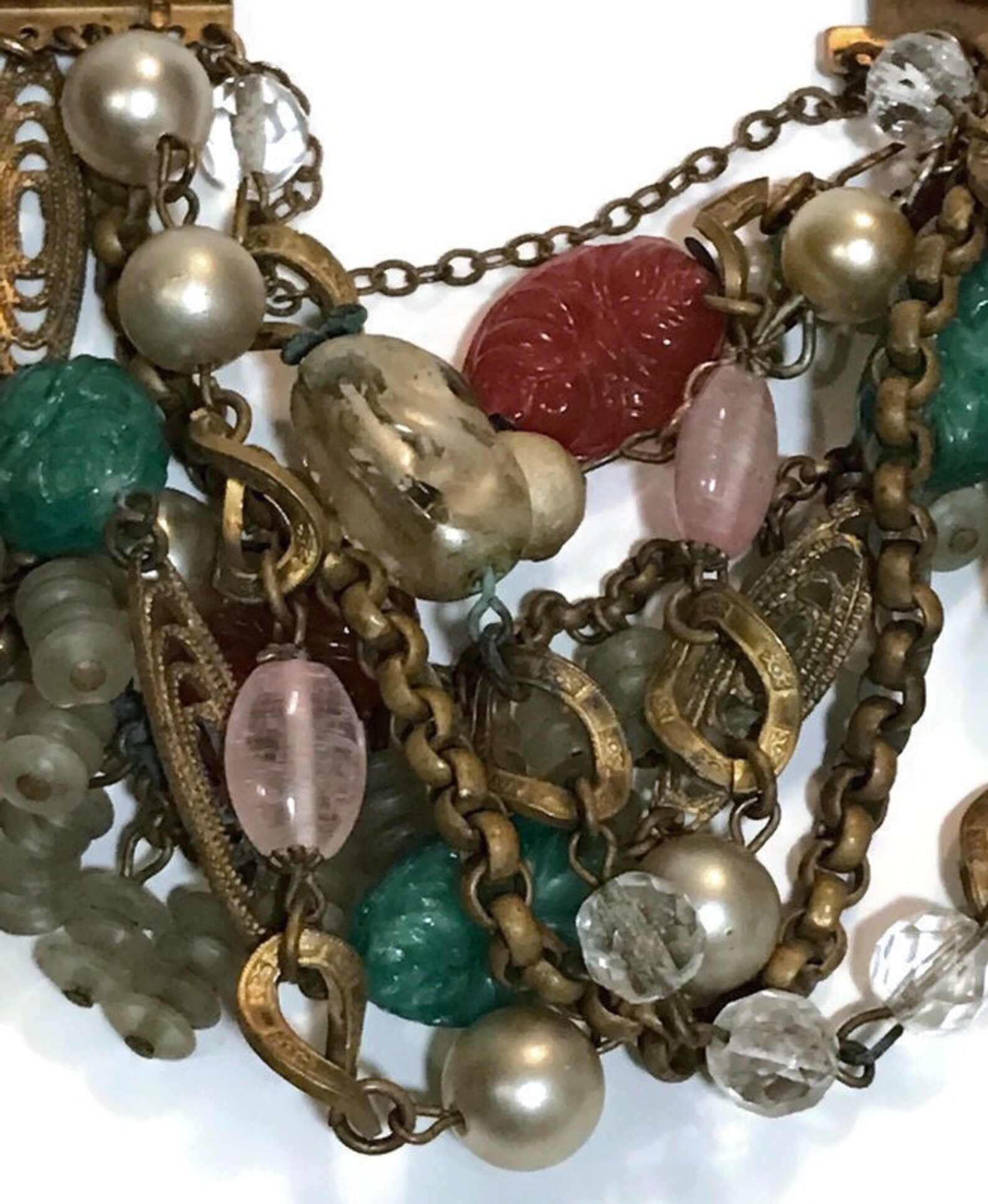 Vintage 1930s Sandor Costume Jewelry Bracelet Etsy