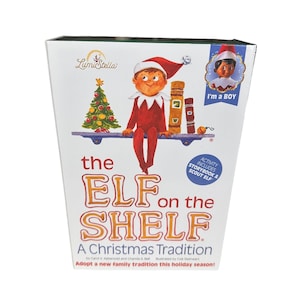 The Elf on the Shelf A Christmas Tradition Dark Tone Boy Doll and Book Brand New