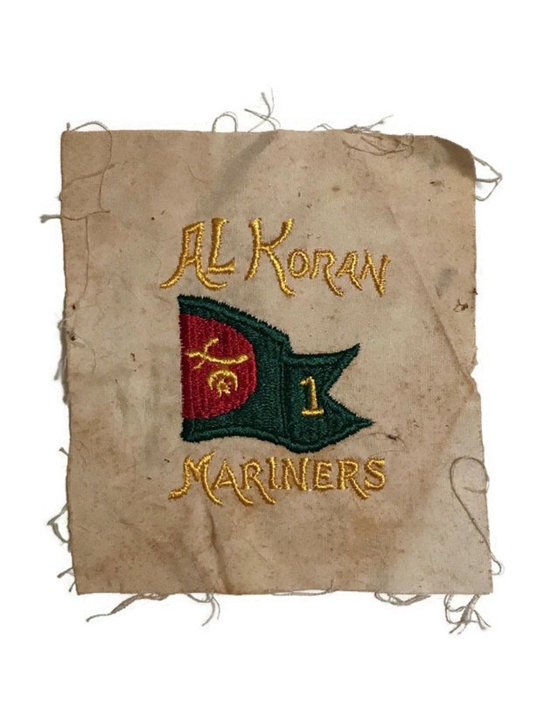 Vintage Al Koran Mariners Cleveland Yacht Club Patch