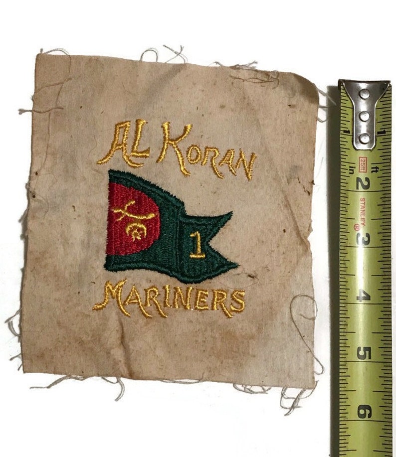 Vintage Al Koran Mariners Cleveland Yacht Club Patch