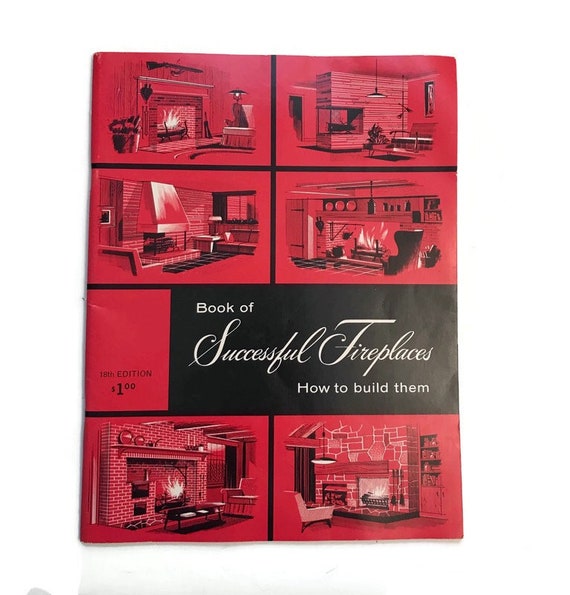 Vintage Book The Donley Book Of Successful Fireplaces How To Etsy