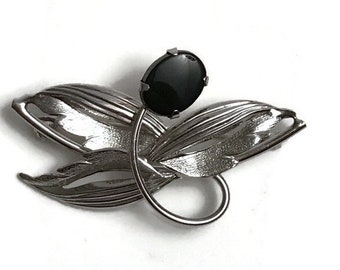 Sterling silver flower pin/brooch