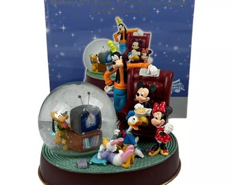 Boule à neige « Tv TIME » Disney Mickey et ses amis, une étoile quand vous voudrez avec boîte