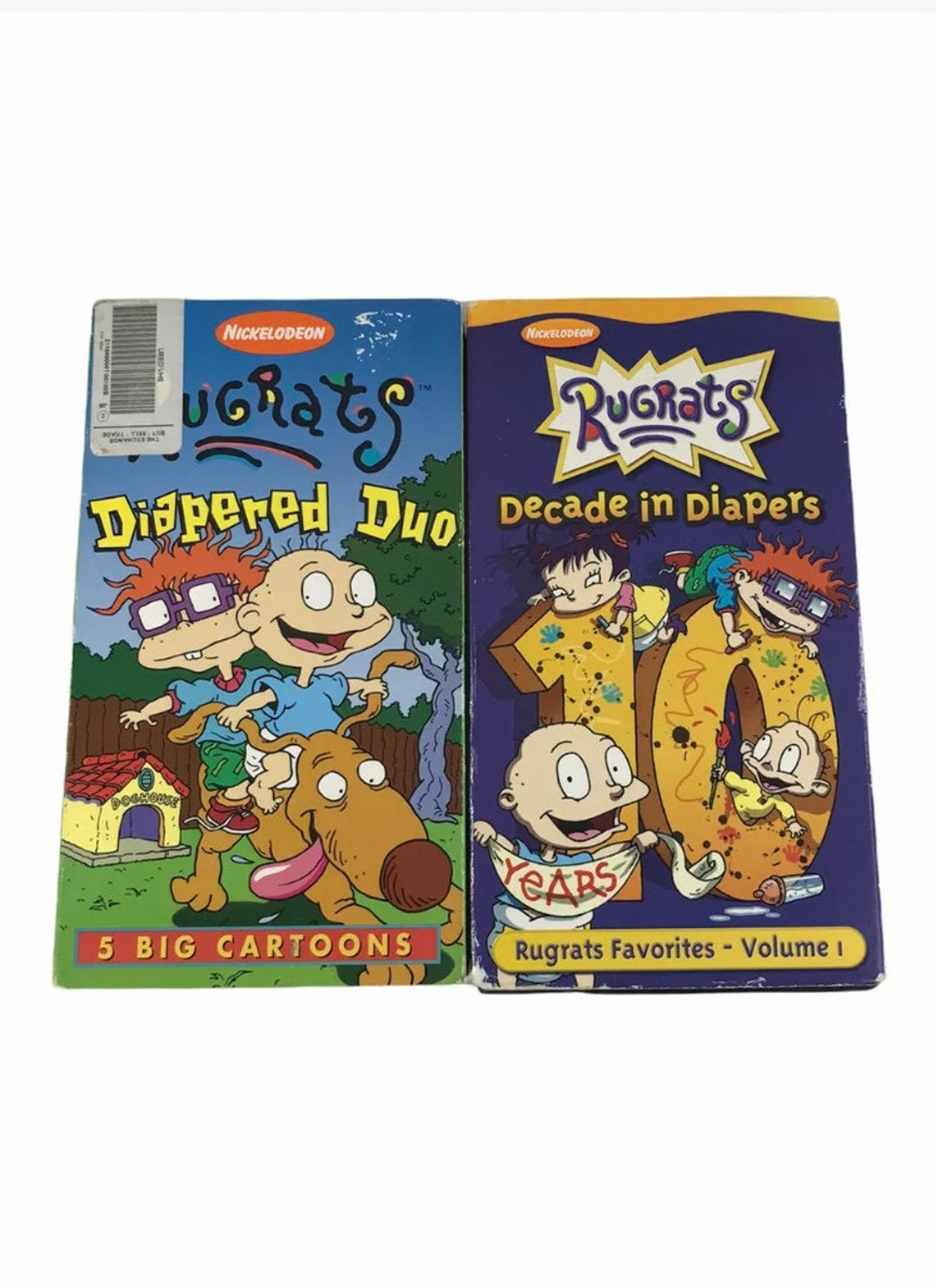 Rugrats Decade in Diapers Vol 1 & Diapered Duo VHS Lot of 2 Etsy Ireland