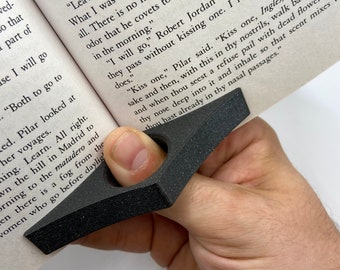 Book Ring For Holding Open Book 3D Printed