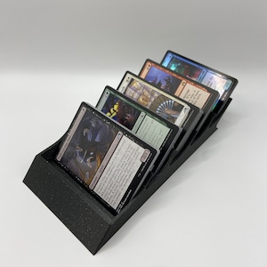 Bandeja de perfil bajo para naipes de juegos de mesa, Magic the Gathering y todas las cartas de tamaño estándar con funda