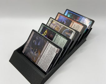 Low Profile Playing Card Tray for board games, magic the gathering, and all sleeved standard sized cards