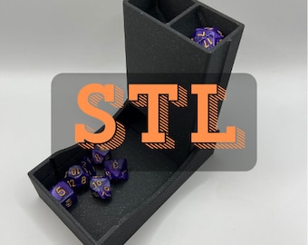 Arquivos de impressão 3D STL para: Torre de dados de viagem - para Dungeons and Dragons e outros RPGs - Impresso em 3D