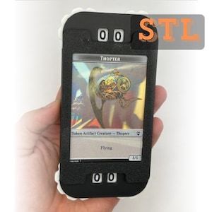 STL 3D-afdrukbestand voor: dubbelcijferige tokenteller: voor het bijhouden van tokens in je favoriete TCG-games zoals Magic the Gathering, Pokemon