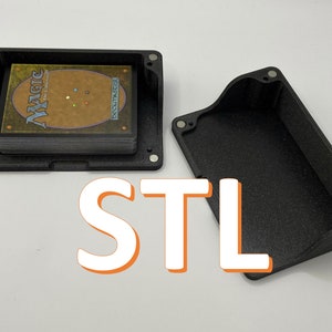 STL 3D Druck Datei für: Die OG STD Box und Kartenhalter und Fensterversion - Magic the Gathering Karten 3D gedruckte magnetische Deck Box und Kartenhalter