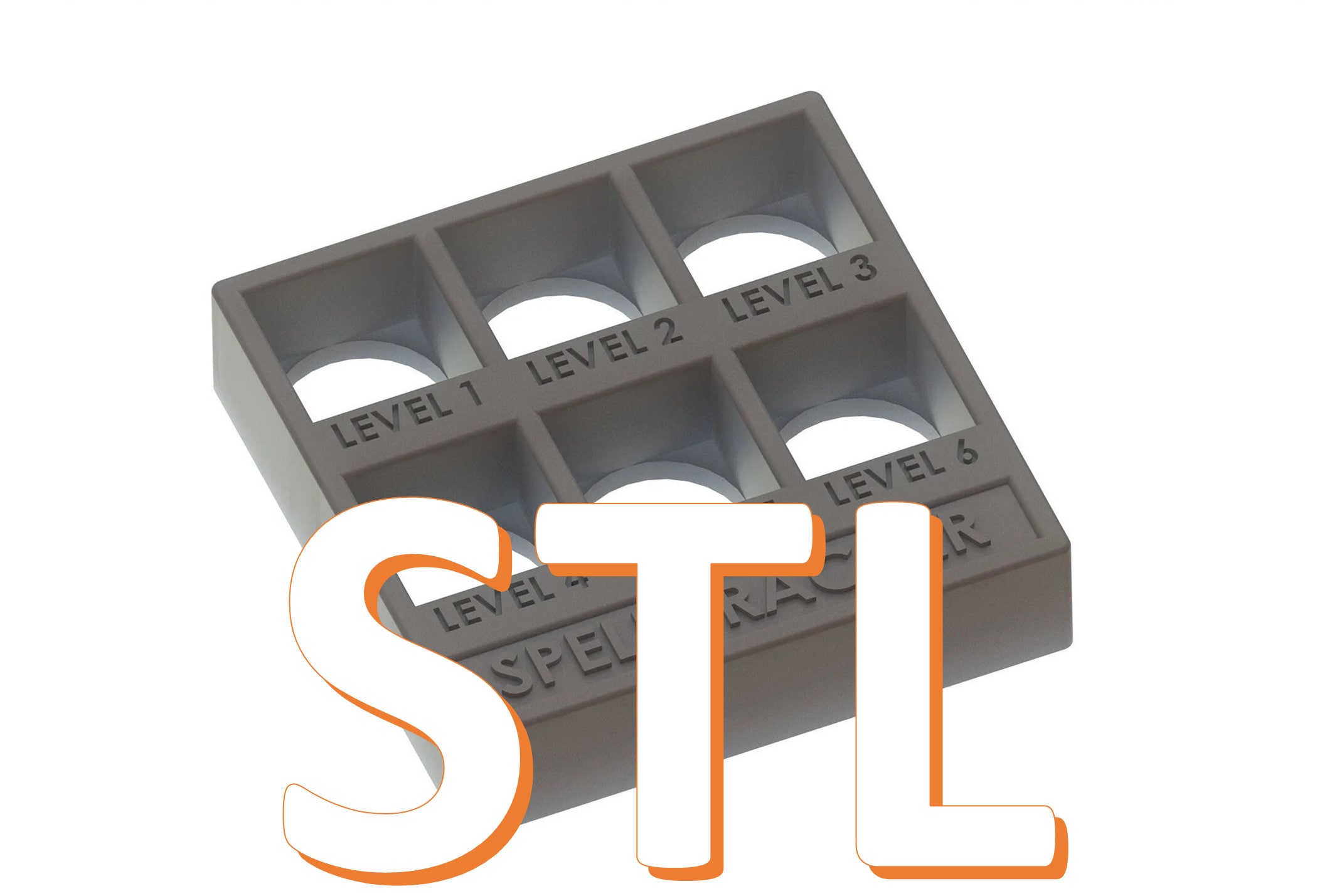 dice spell slot tracker personalizzato lotr, dadi vari dimensioni stampa 3d  – Acquarius 3d