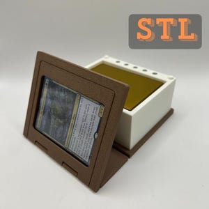 Fichier d'impression 3D 3D pour : Spell Book Deck Box - Magic the Gathering - EDH Commander - Pokémon - Yu-gi-oh - Boîte et plateau magnétiques