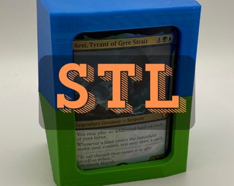 STL 3D Print files for: The Crystal EDH Box - Magic the Gathering EDH Commander 3D Printed Magnetic Deck Box