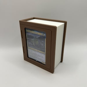 Spell Book Deck Box - Magic the Gathering - EDH Commander - Pokémon - Yu-gi-oh - 3D Printed Magnetic Deck Box and Tray