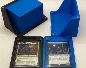 The Accented PARTNER EDH Box and Trays - Magic the Gathering EDH Partner Commanders 3D Printed Magnetic Deck Box and Tray