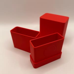 Caja de baraja minimalista para cartas cuadradas de 2,25 pulgadas: para guardar naipes u otros juegos de mesa