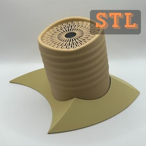 STL 3D-afdrukbestand voor: Sandworm-deckdoos met optionele standaard - voor 100 kaarten met sleeve Magic the Gathering Commander EDH-kaarten