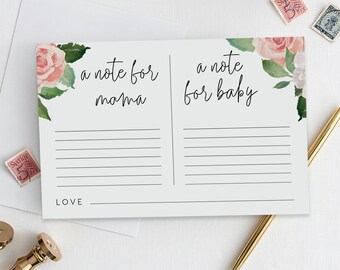 Watercolor Elephant Personalized Notepad Mama Baby Teacher Note Pad Letter /& 12 letter size Rose Mother/'s Day Gift