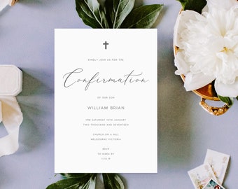 confirmation invite etsy