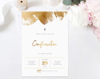confirmation invite etsy