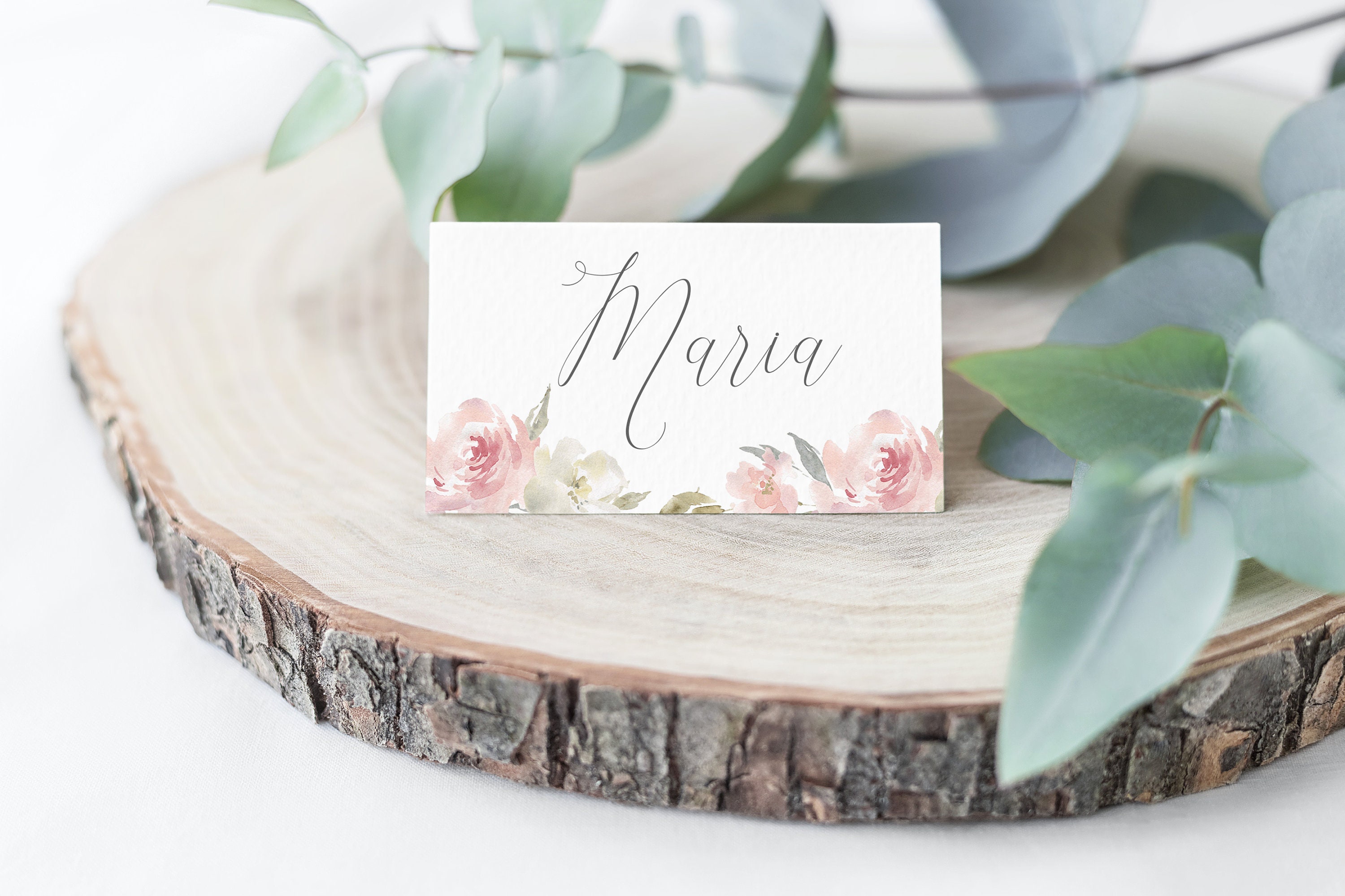 Place Cards Printable INSTANT DOWNLOAD Wedding Name Cards | Etsy