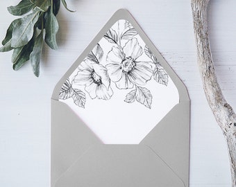 printable envelope liner instant download liner template etsy