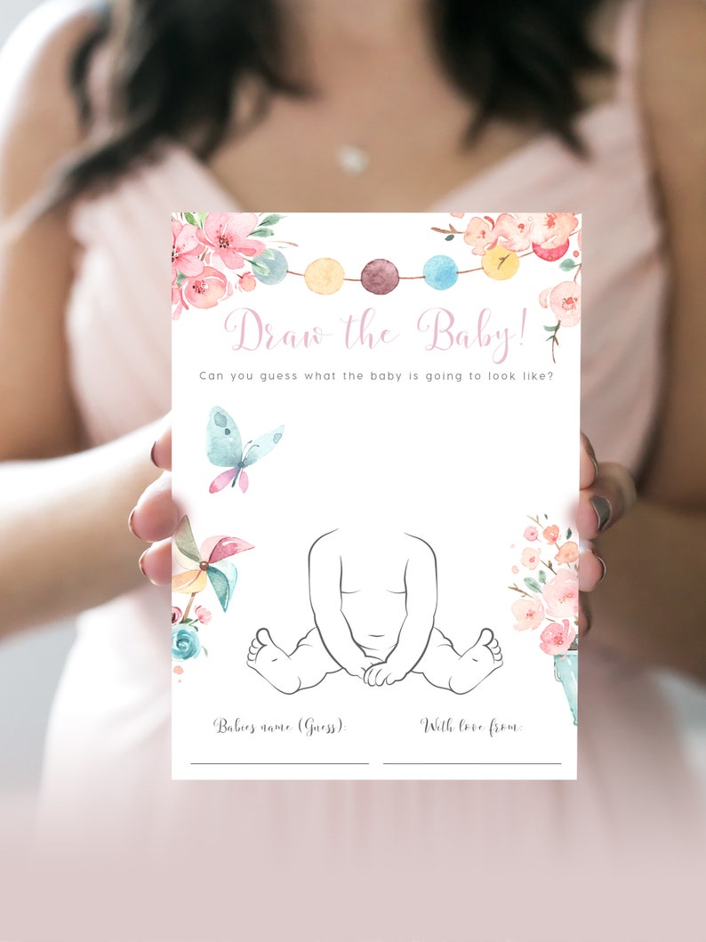Draw the Baby Baby Shower Games INSTANT DOWNLOAD Baby Etsy Australia