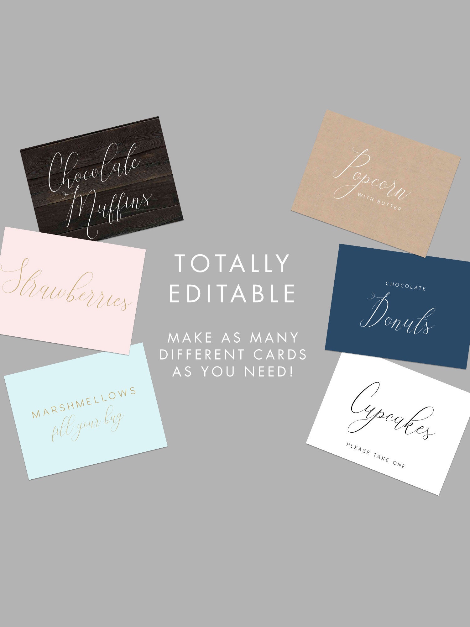Buffet Card Template INSNTANT DOWNLOAD Wedding Food Label Buffet Buffet Card Template INSNTANT DOWNLOAD Wedding Food Label Buffet
