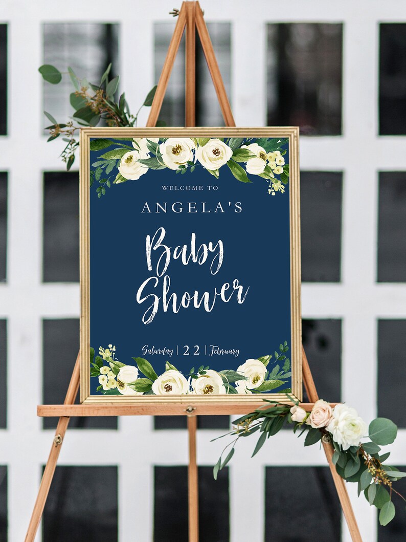 Printable Stationary Brunch large Baby Sprinkle Baby Shower Welcome Sign INSTANT DOWNLOAD Poster Templett Portrait Instant Download