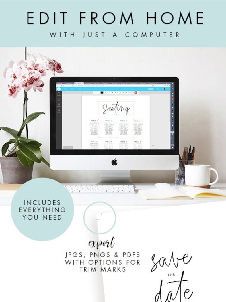 Printable Stationary Brunch large Baby Sprinkle Baby Shower Welcome Sign INSTANT DOWNLOAD Poster Templett Portrait Instant Download