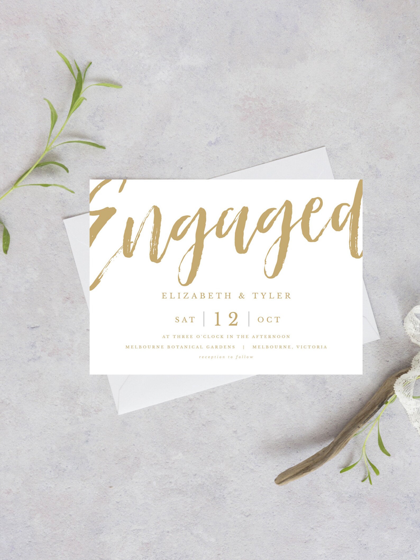 Engagement Invitation INSTANT DOWNLOAD Engaged Invite DIY Etsy France