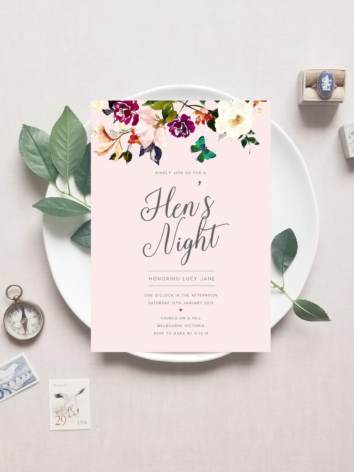 Hens Night Invite Invitation INSTANT DOWNLOAD Bachelorette Etsy Hens Night Invite Invitation INSTANT DOWNLOAD Bachelorette Etsy