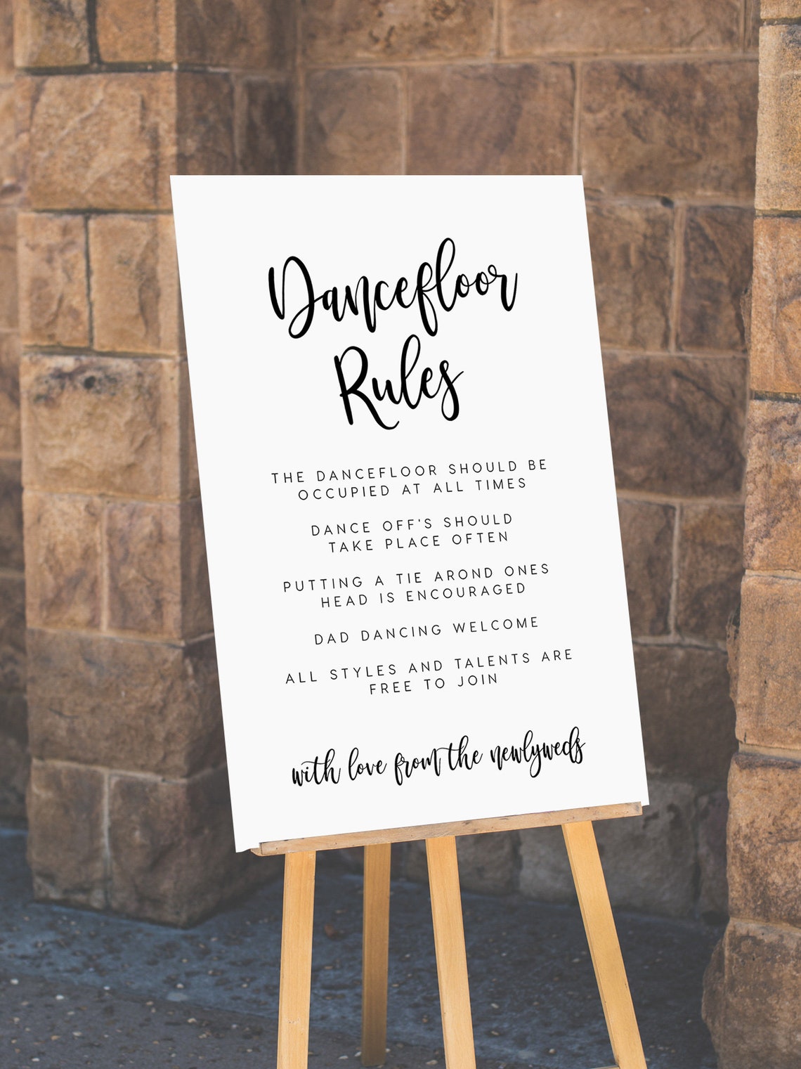 Dancefloor Rules Sign INSTANT DOWNLOAD Dance Floor Rules Sign Etsy UK