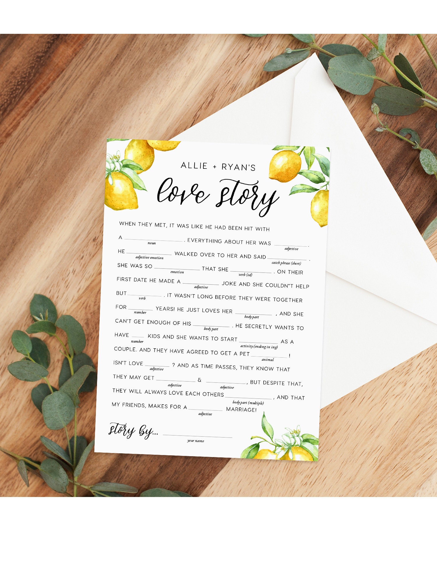 Bridal Shower Mad Libs Game INSTANT DOWNLOAD Wedding Reception - Etsy Bridal Shower Mad Libs Game INSTANT DOWNLOAD Wedding Reception - Etsy