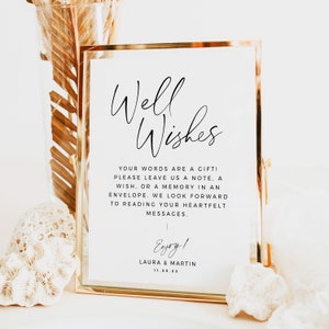 Well Wishes Wedding Sign Instant Download, Woorden van Advies, Bruidsdouche, Hens night, Bachelorette, Brunch, 5x7 8x10 - BAS01