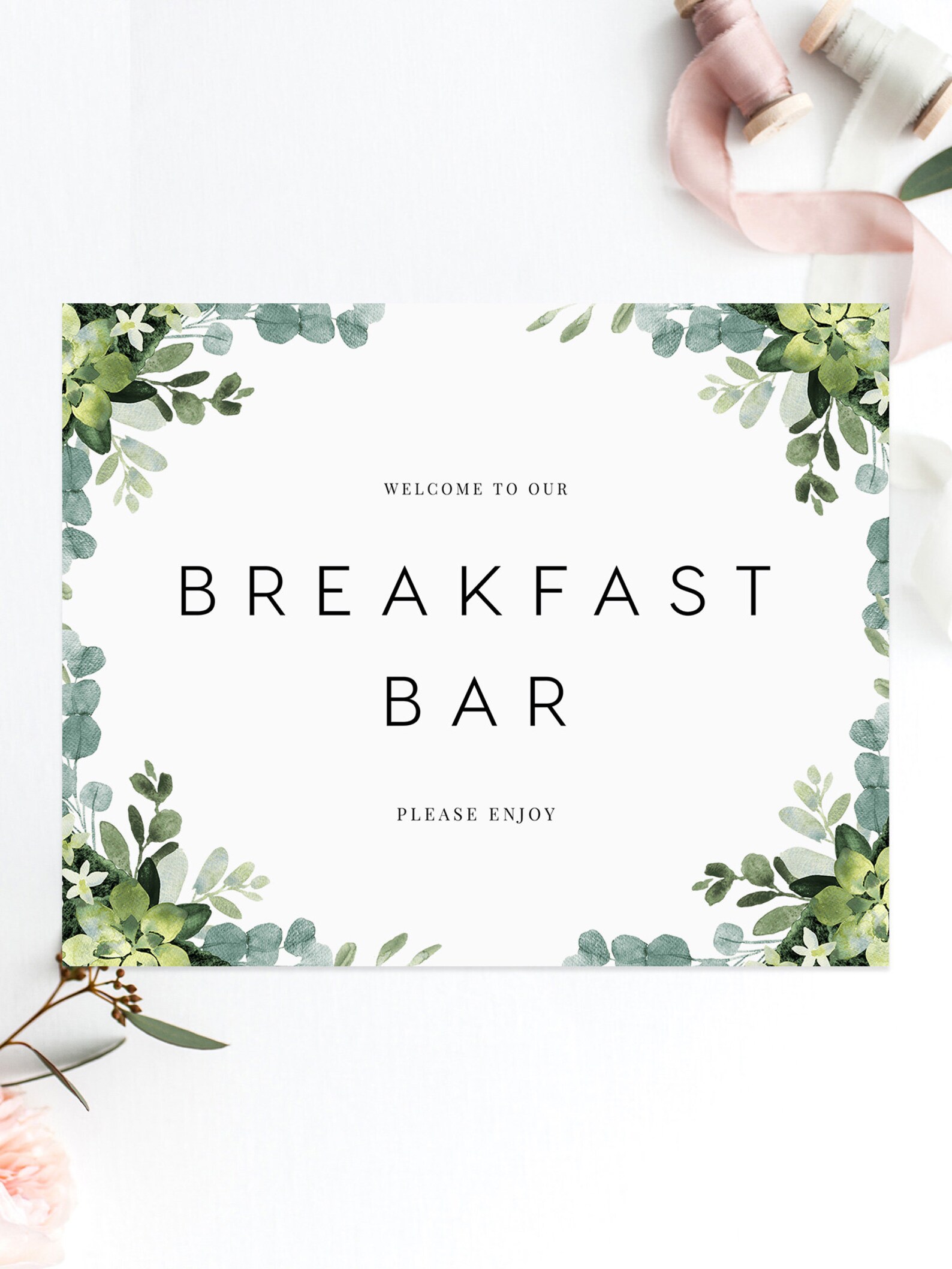 Breakfast Bar Sign INSTANT DOWNLOAD 8x10 the Dayafter Sign Etsy