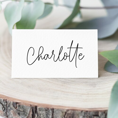 Place Cards Printable INSTANT DOWNLOAD Wedding Name Cards - Etsy