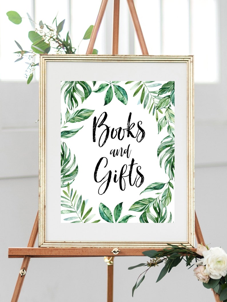 Baby Shower Books & Gifts Sign INSTANT DOWNLOAD Printable Etsy
