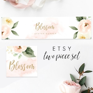 Branding Set Premade Etsy Set Etsy Shop Branding Forrest Etsy Banner /& Avatar Template INSTANT DOWNLOAD Templett Leaves Editable Banner
