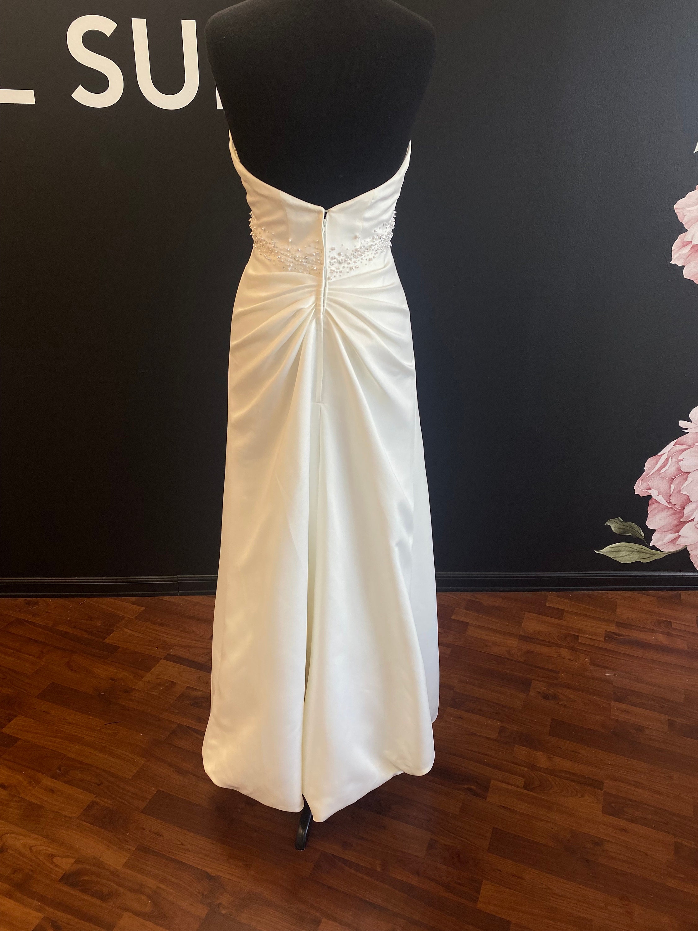 Galina Halter Neck Ivory Dress