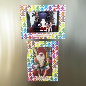Weihnachten Foto Magnet Rahmen, Nikolaus Foto Magnet Rahmen, Magnetrahmen, Weihnachten, Weihnachten 2024, Weihnachtskarte, Weihnachtsfoto, Kühlschrankrahmen