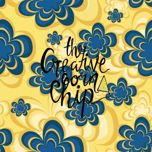 Yellow & Blue Floral Seamless File, Beauty and the Beast Inspired Floral Seamless Pattern, Yellow and Blue Flower Pattern Seamless Fabric