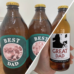 Personalised Beer Label, Custom Beer Label, Fathers Day Beer Label, Photo Beer Label, Printable Beer Label, Dad Gift, Beer Gift, Best Dad