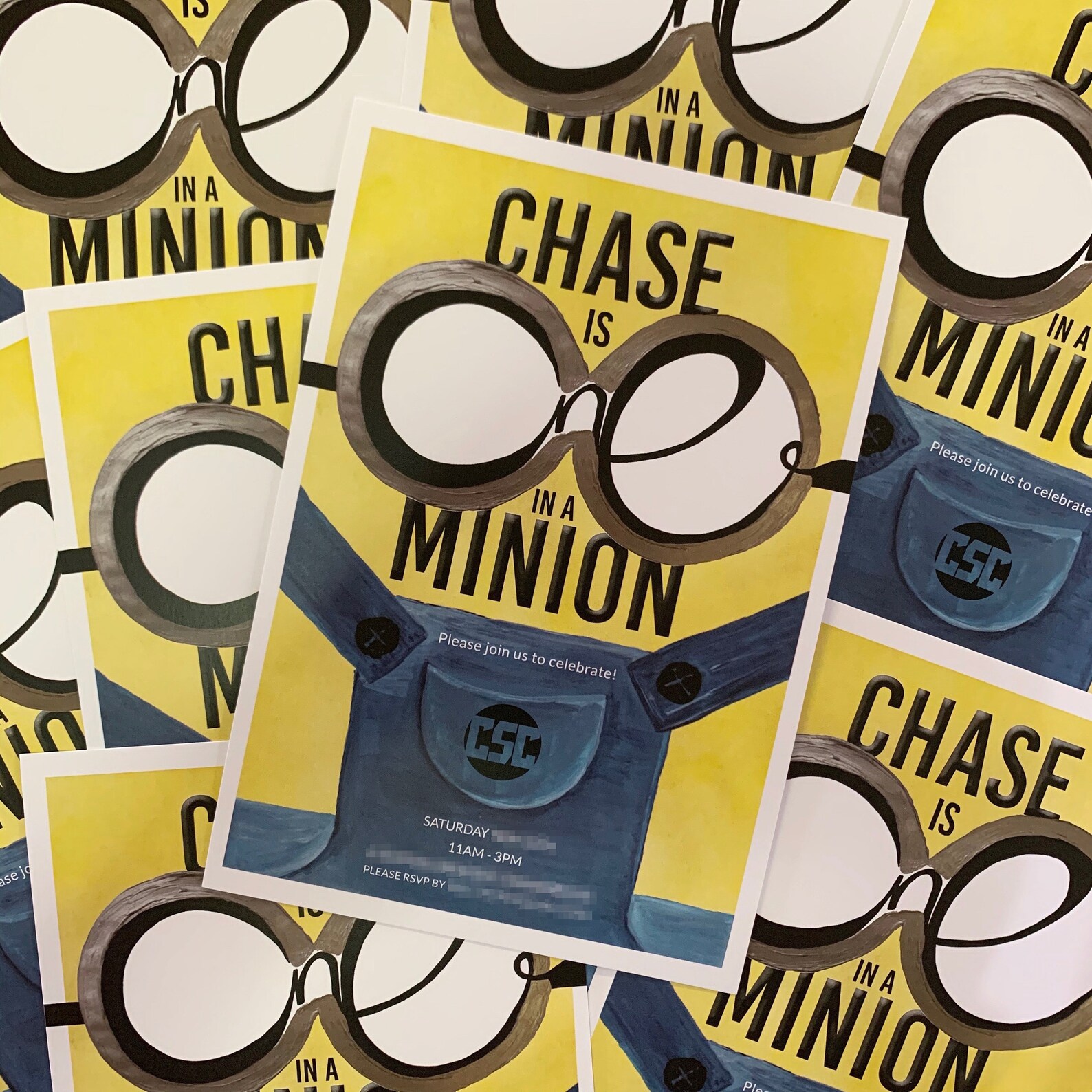 Minion Invitation Minion Birthday Invitation One In A Etsy
