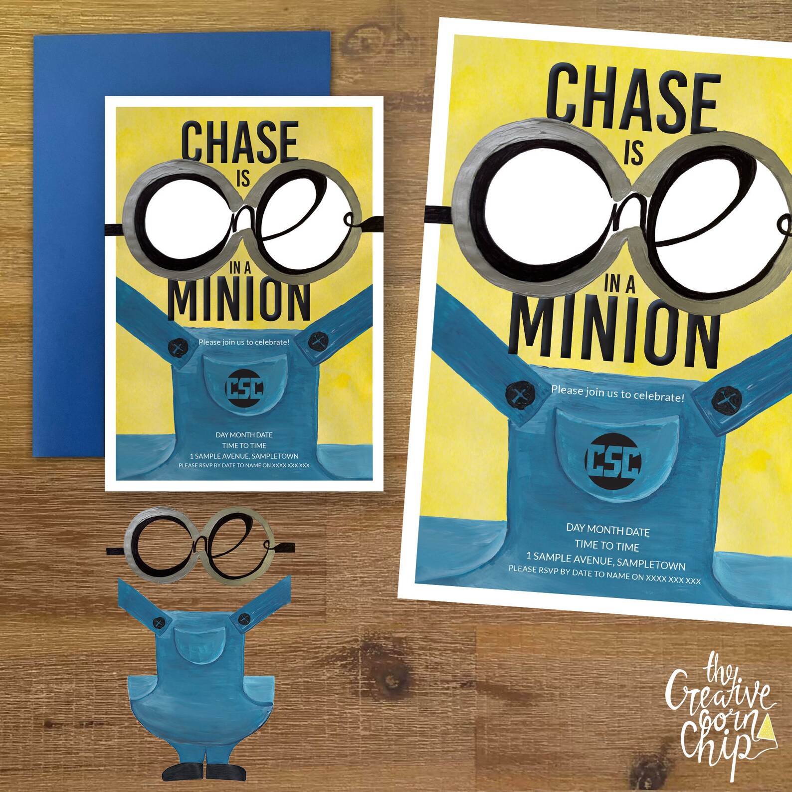 Minion Invitation Minion Birthday Invitation One In A Etsy