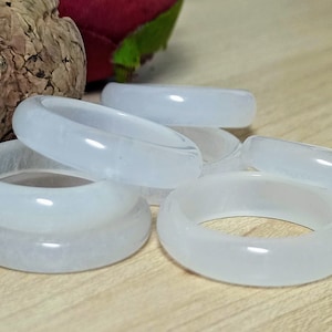 Jade ring, white Jade band ring, Chinese Jade ring, white wedding band