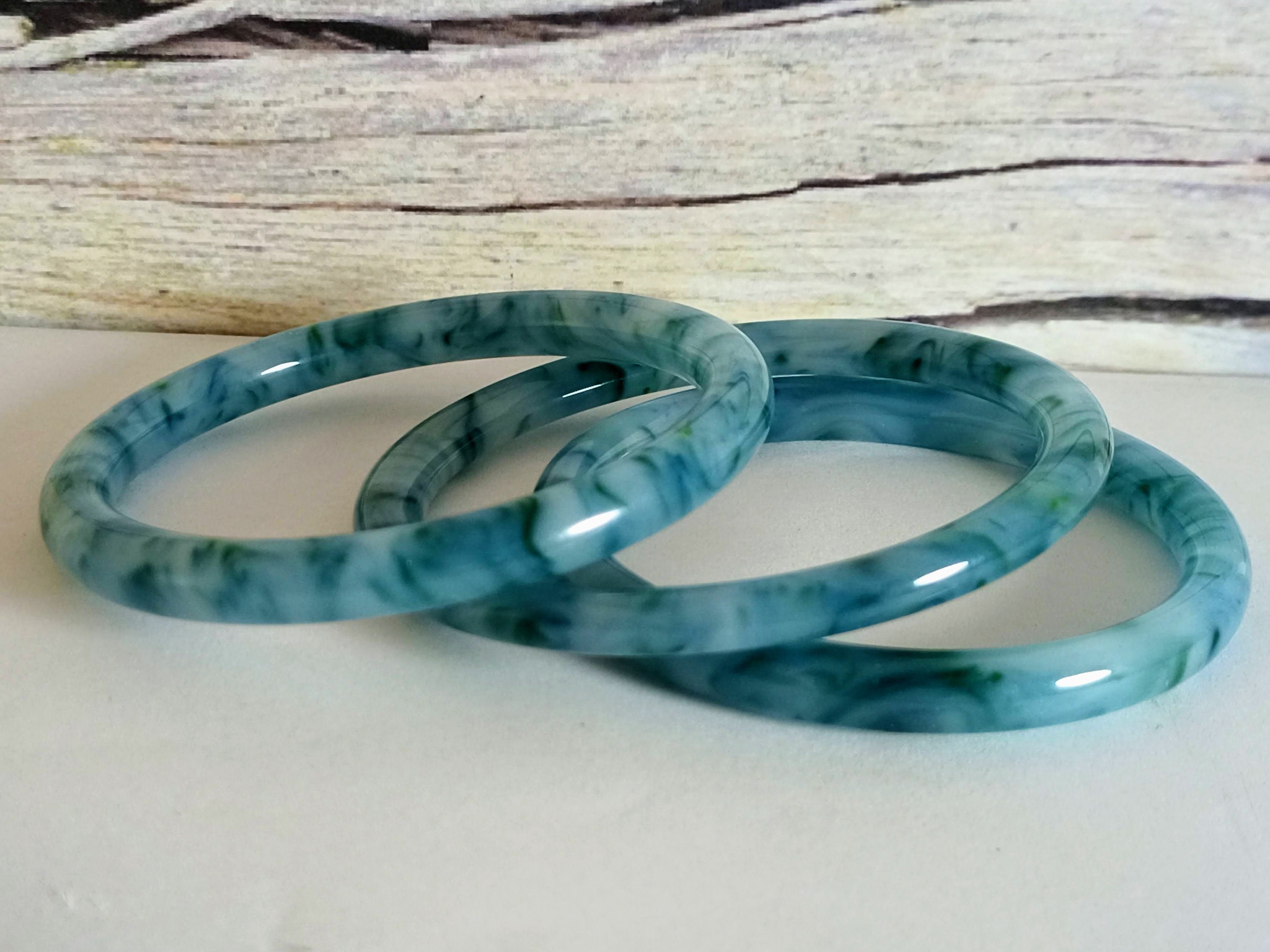 Blue Jade Bangle Chinese Jade Bangle Solid Jade Bangle Etsy