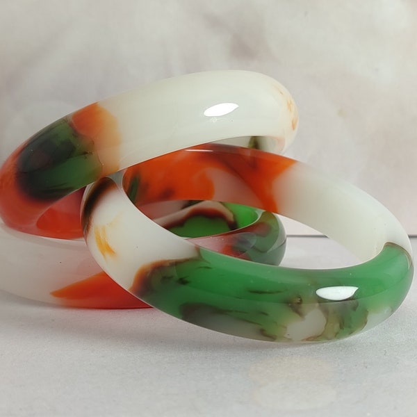 Jade bangle, Jade bracelet, multi coloured solid Jade bangle, Chinese Jade bangle, Jade for women