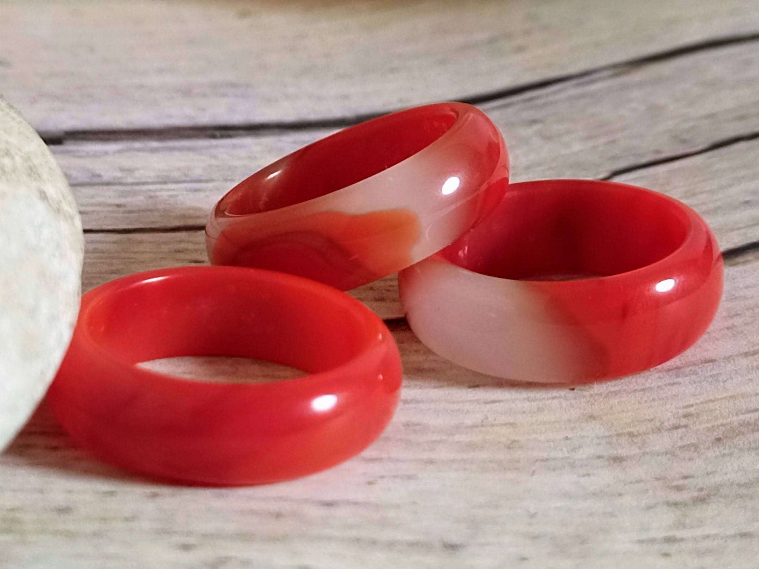 Red Jade ring Jade red stone ring Chinese ring Hetian Etsy