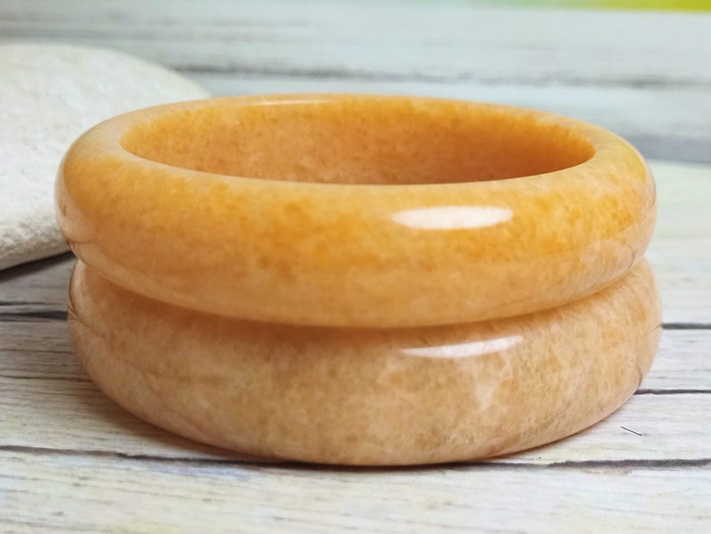 Orange Jade Bangle Solid Jade Bangle Chinese Bangle Etsy UK